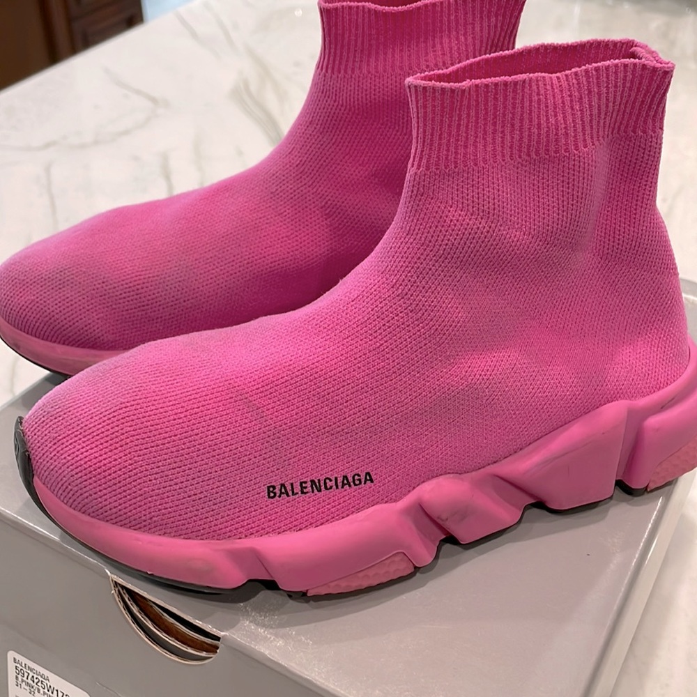 Pink Balenciaga sneakers